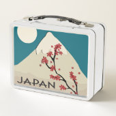 Japan Mountain and Tree Graphic Metall Brotdose (Rückseite)