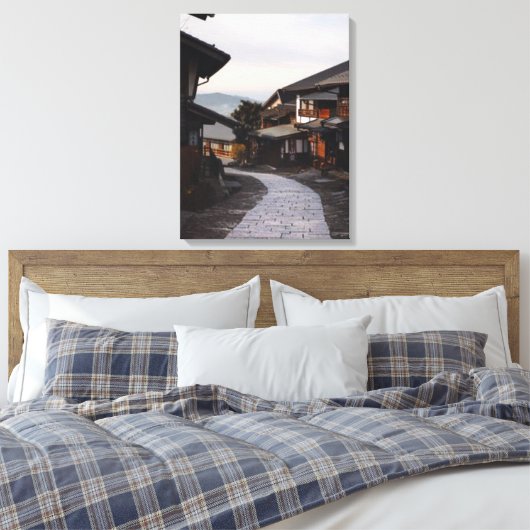 Japan Mountain Village Leinwanddruck (Insitu (Schlafzimmer))