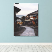Japan Mountain Village Leinwanddruck (Insitu (Holzboden))