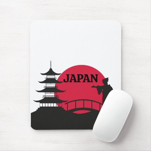 Japan Mouse Pad Mousepad (Mit Mouse)