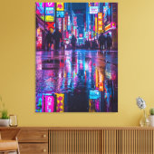 japan nachts leinwanddruck (Insitu (Wohnzimmer))