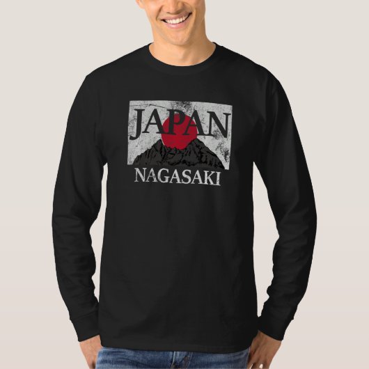Japan Nagasaki Fuji san flag Premium T-Shirt (Vorderseite)