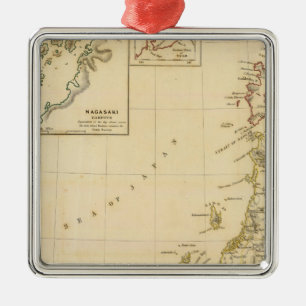 Japan, Nagasaki Silbernes Ornament