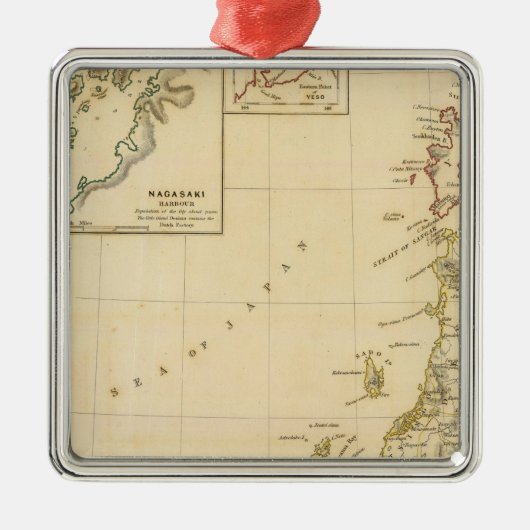 Japan, Nagasaki Silbernes Ornament (Vorne)