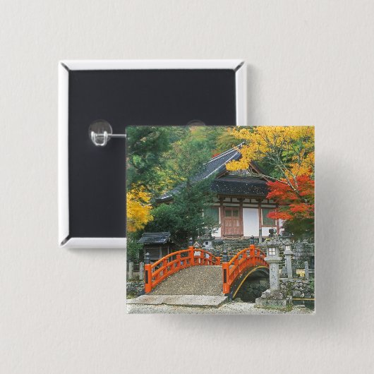 Japan, Nara, Ryuzenji Tempel Button (Vorne & Hinten)