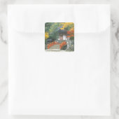 Japan, Nara, Ryuzenji Temple Quadratischer Aufkleber (Tasche)