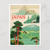 Japan Nature Art Vintage Travel Postkarte (Vorderseite)