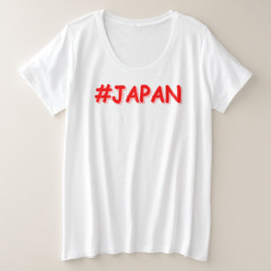 "#JAPAN" Niedliches Design. Jetzt kaufen Große Größe T-Shirt