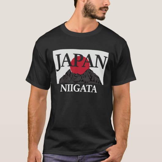 Japan Niigata Fuji san flag T-Shirt (Vorderseite)