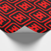 Japan Nummer fünf 五 【Go】 Kanji Geschenkpapier (Ecke)