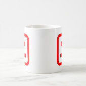 Japan Nummer zwei 二 【Ni】 Kanji Kaffeetasse (Mittel)