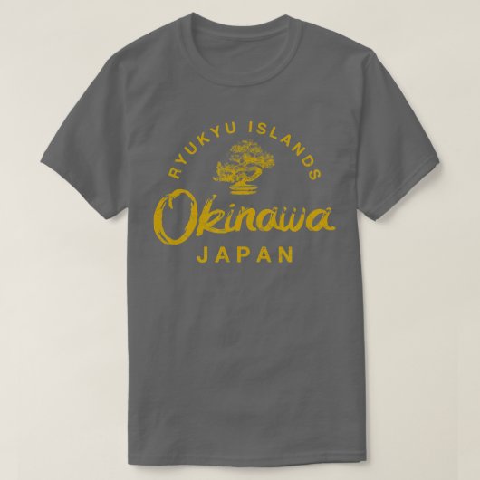 JAPAN Okinawa Bonsai Tree Japanisch Vintag T-Shirt (Design vorne)