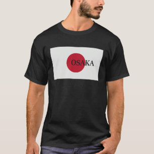 Japan Osaka Asien Reise Flagge T-Shirt