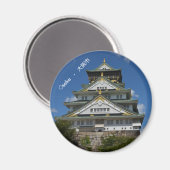 Japan Osaka Burg Schloss Magnet (Vorderseite/Rückseite)