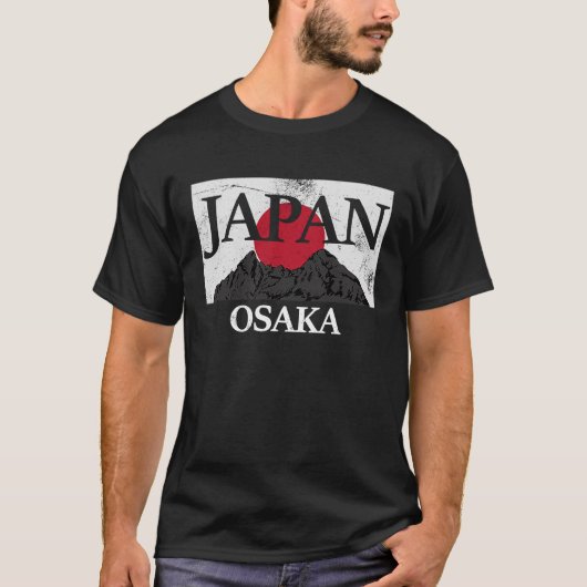 Japan Osaka Fuji san flagge T-Shirt (Vorderseite)