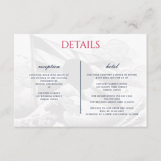 Japan Paar Begleitkarte (Vorderseite)