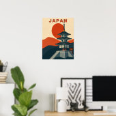 Japan Pagode Tempel Reise Kunst Poster (Heimbüro)