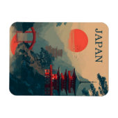 Japan Pagode vintage Magnet (Horizontal)