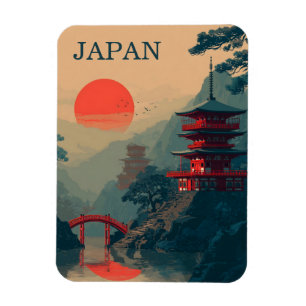 Japan Pagode vintage Magnet