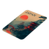 Japan Pagode vintage Magnet (Linke Seite)