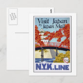 Japan per Post Postkarte (Vorne/Hinten)
