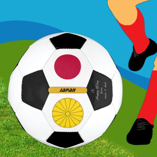 Japan Personalisiert, Flaggen, Foto Fußball-Ball Fußball
