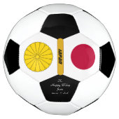 Japan Personalisiert, Flaggen, Foto Fußball-Ball Fußball (Gedreht)