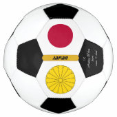Japan Personalisiert, Flaggen, Foto Fußball-Ball Fußball (Vorderseite)