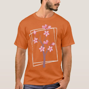Japan Pink Blume Blossom Japanischer Kirschblossom T-Shirt