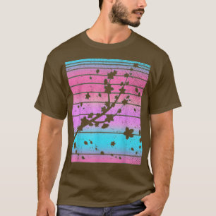 Japan Pink Sakura Blume 80er Art Vaporwave Cherry T-Shirt