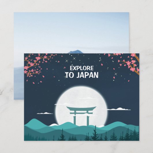 Japan Postkarte (Vorne/Hinten)