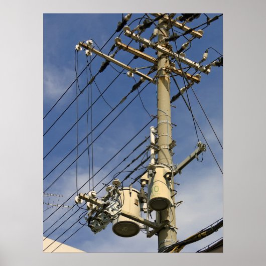 JAPAN POWER UTILITY POLE POSTER (Vorne)