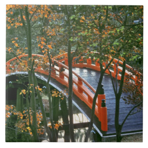 Japan, Präfektur Nara, Nara. Die königliche Brücke Fliese