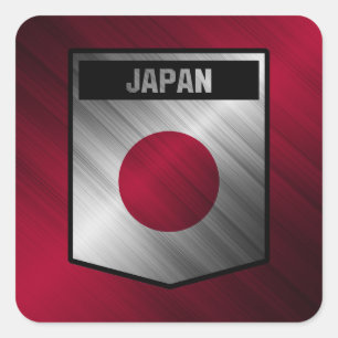 Japan Quadratischer Aufkleber