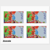 Japan Rechteckiger Aufkleber (Blatt)