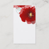 Japan Red Blume limitierte Visitenkarte (Rückseite)