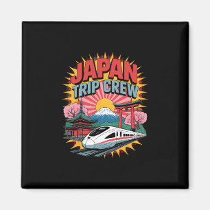 Japan Reise Crew Fuji Shinkansen Kirschblüte Tok Magnet