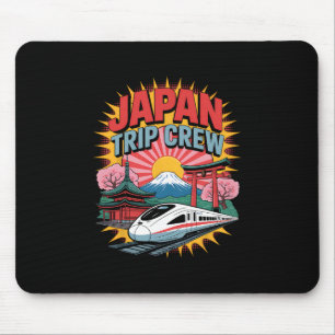 Japan Reise Crew Fuji Shinkansen Kirschblüte Tok Mousepad