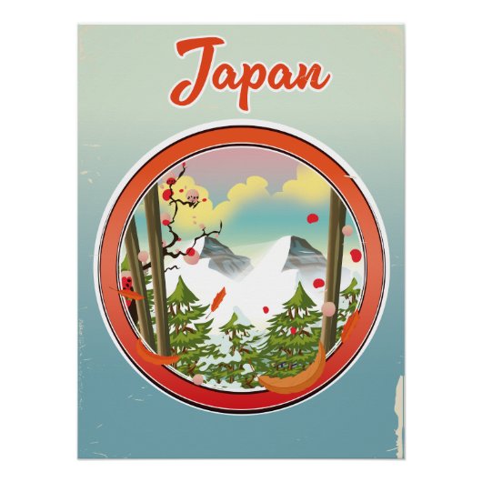 Japan Reise Logo Poster (Vorderseite)