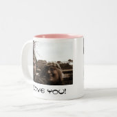 Japan-Reise Zweifarbige Tasse (Vorderseite Links)