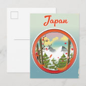 Japan Reiselogo Einladungspostkarte (Vorne/Hinten)
