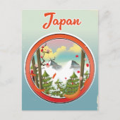 Japan Reiselogo Einladungspostkarte (Vorderseite)
