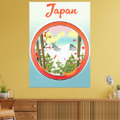 Japan Reiselogo Leinwanddruck (Insitu (Wohnzimmer))