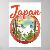 Japan Reiselogo Poster (Vorne)