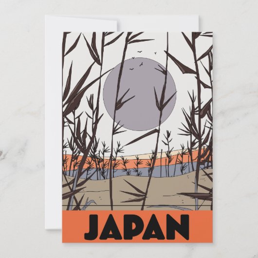 Japan Reiseplakat Einladung (Vorderseite)