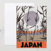 Japan Reiseplakat Einladung (Vorne/Hinten)