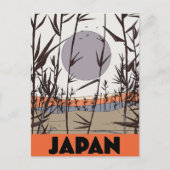 Japan Reiseplakat Feiertagspostkarte (Vorderseite)