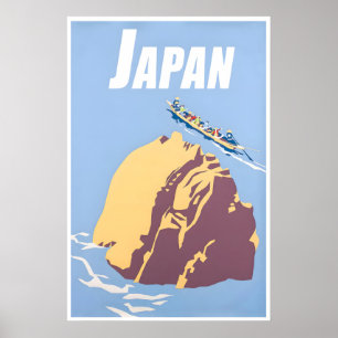 Japan Reiseplakat Japanische Kunst Vintage Asien Poster