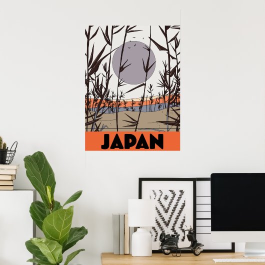 Japan Reiseplakat Poster (Heimbüro)