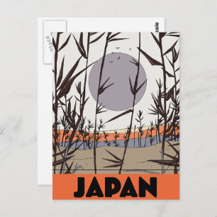 Japan Reiseplakat Postkarte